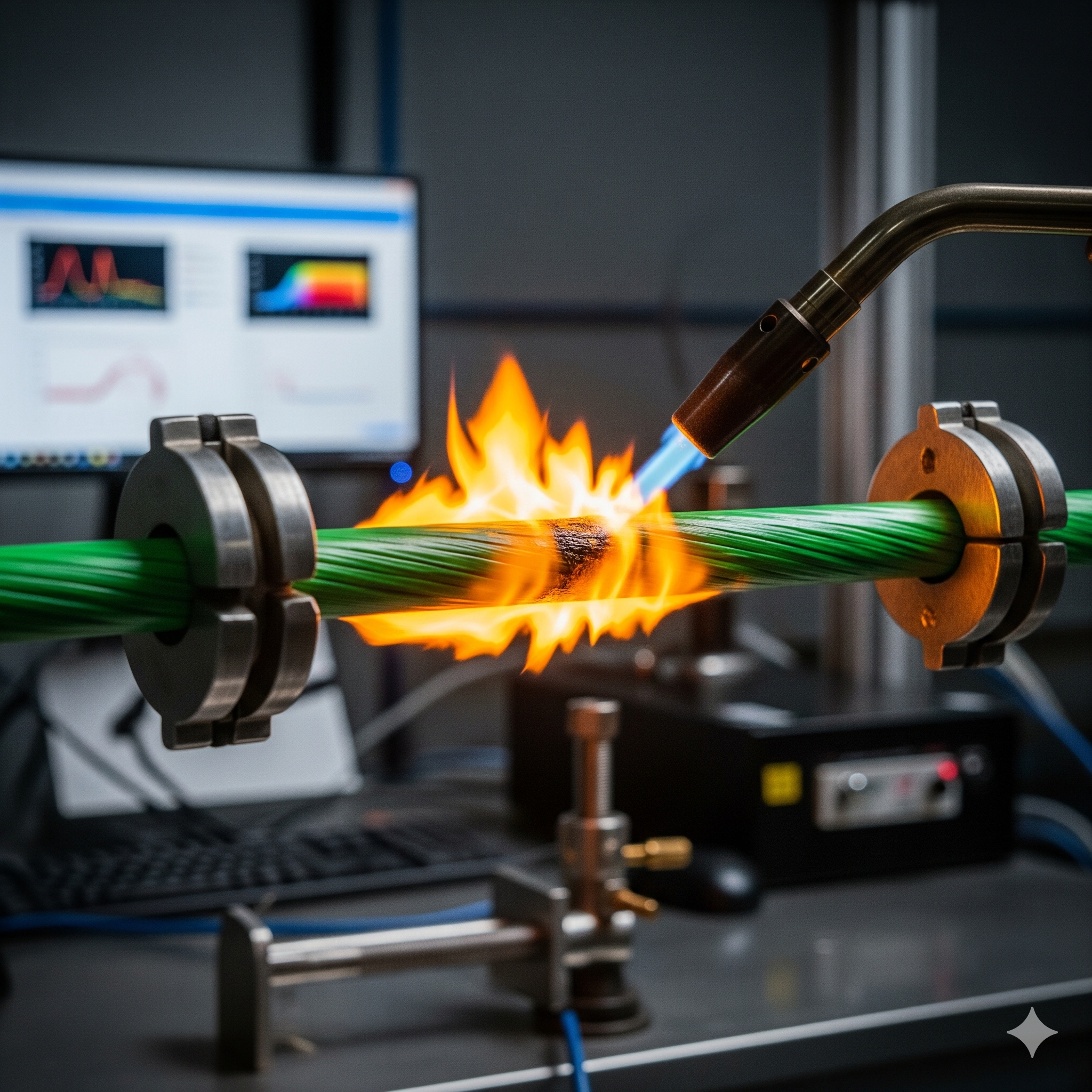 resistencia al fuego en cables industriales en instalación eléctrica