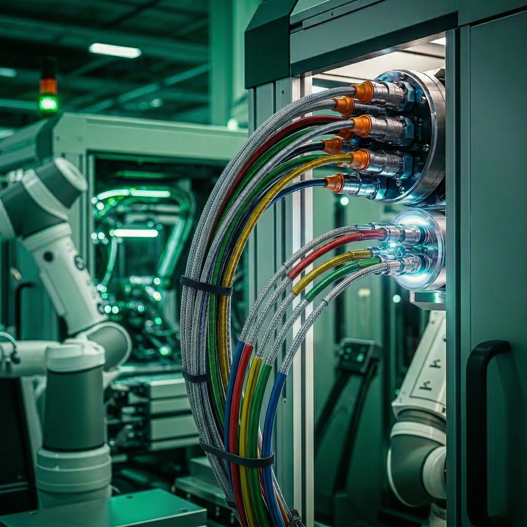 importancia de los cables industriales en planta de producción