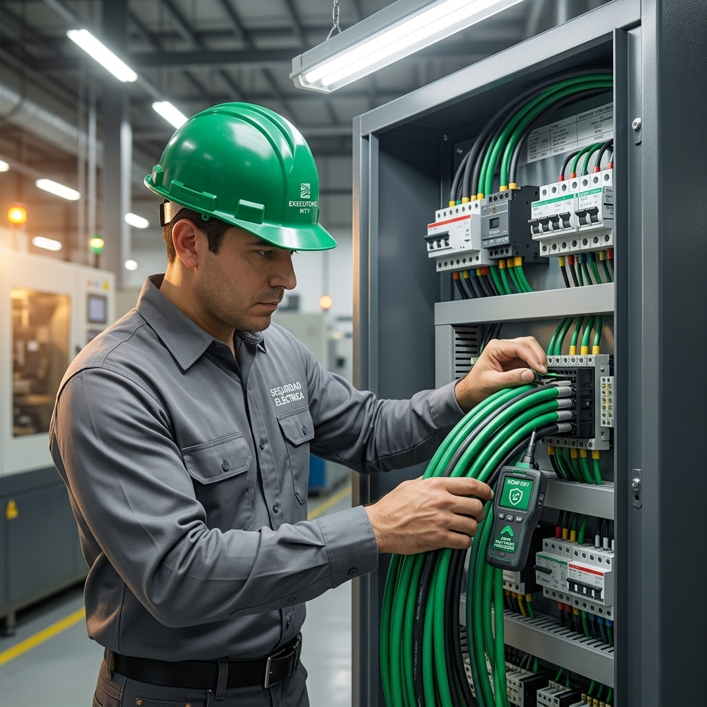 Protocolos de seguridad en instalaciones eléctricas industriales en Monterrey.