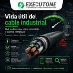Vida útil del cable industrial con factores que influyen en su duración y señales para reemplazarlo a tiempo
